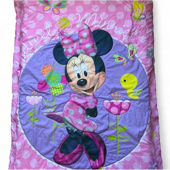 Disney SWEET AS MINNIE MOUSE Baby Toddler Comforter Blanket Sheet Pillowcase Set - Picture 1 of 12